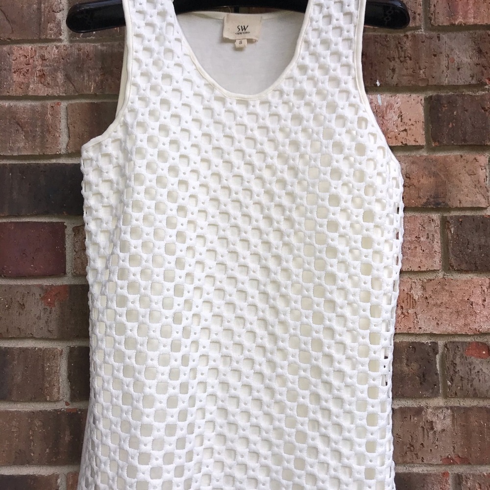🔥🔥SW WHITE EYELET HEAVY TANK SMALL❤️❤️
